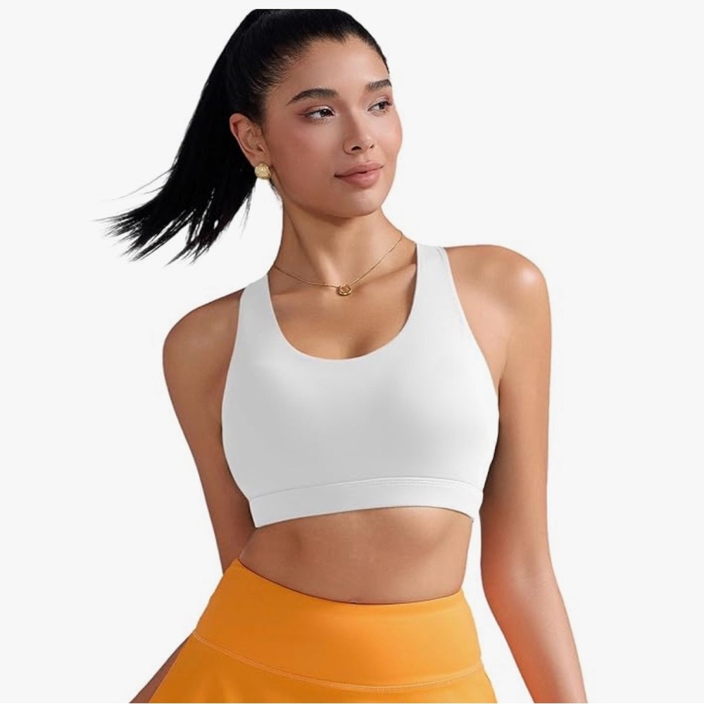 Classic White Sports Bra for Women